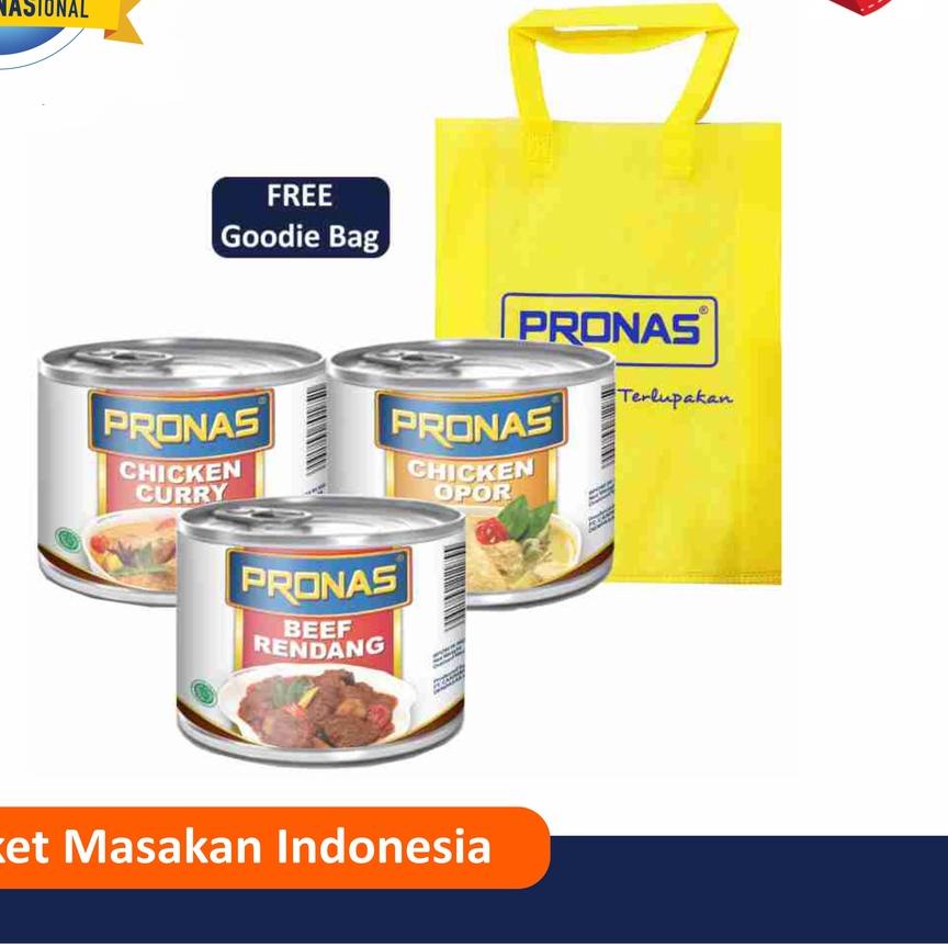 

✸ PRONAS Paket lengkap Masakan Indonesia Free Tote Bag ♡