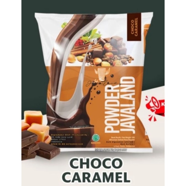 bubuk minuman rasa choco caramel powder drink