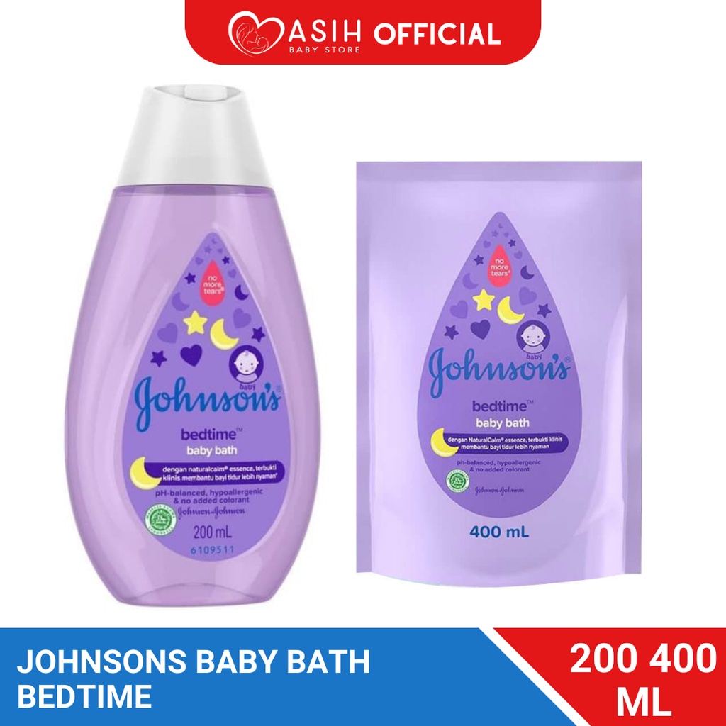 Johnsons Bedtime Hair Body Baby Bath Sabun Cair Bayi 2in1 200 400 ml Reffil