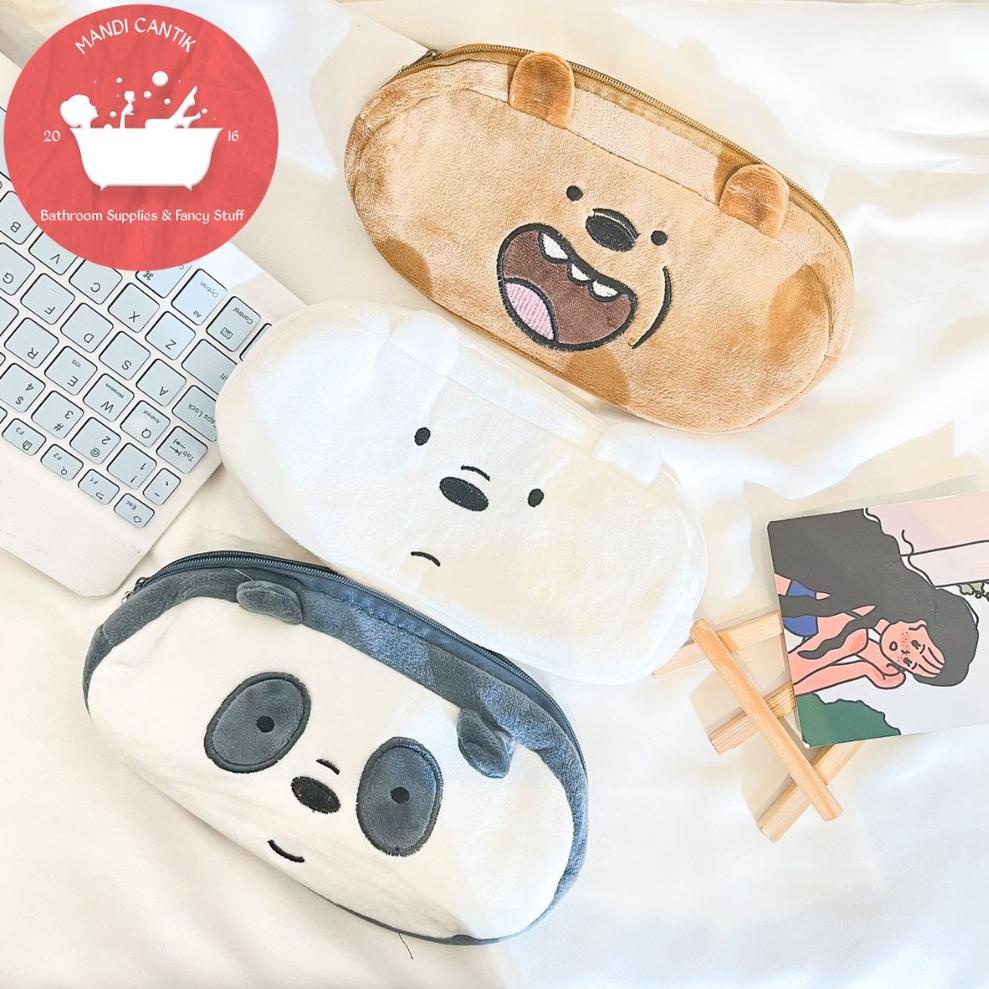 

BG95 Kotak Pensil Beruang WBB pencil case alat tulis kantor lucu stationery sekolah kado unik fancy store 51