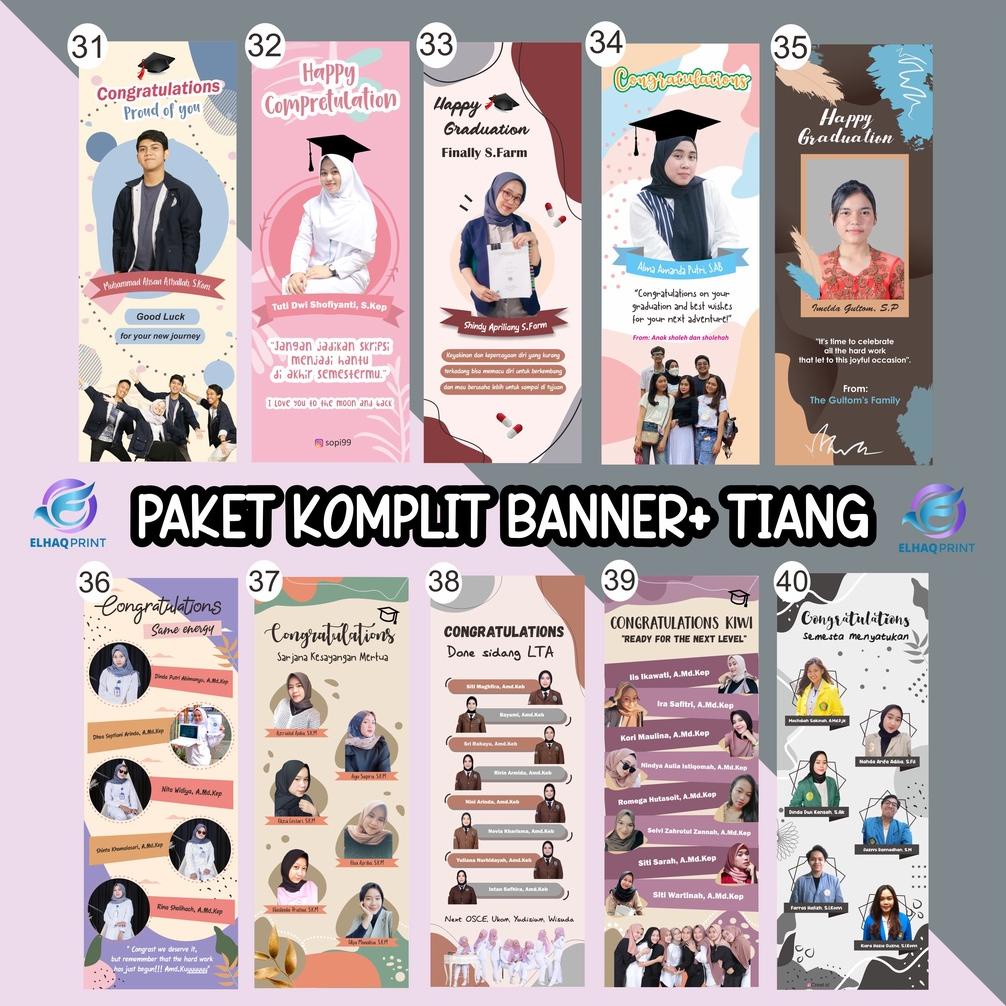 Sale Paket X Banner + Tiang Spanduk Banner Wisuda, Wedding, Olshop Aqiqah Ulang Tahun Dll Ac19