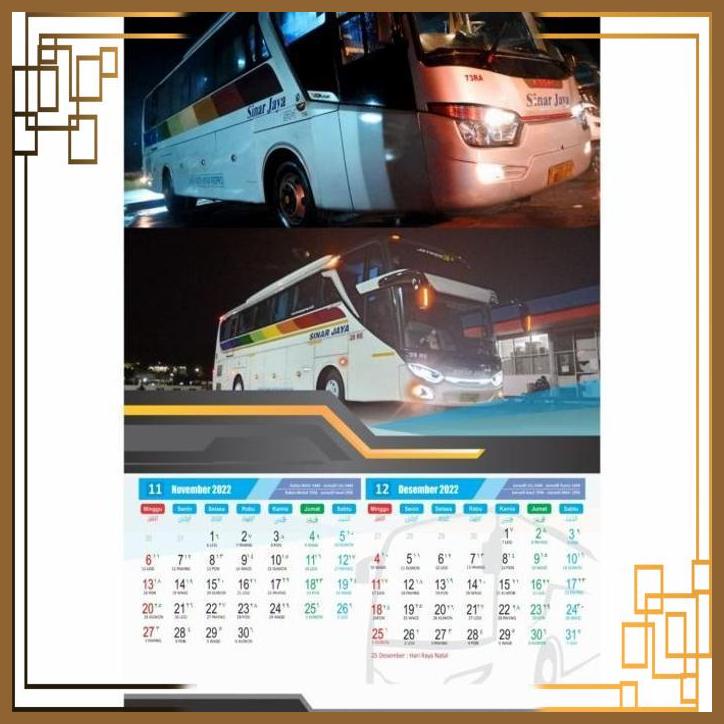 

[CM] Kalender Bus Motif Sinar jaya By Cip Motor