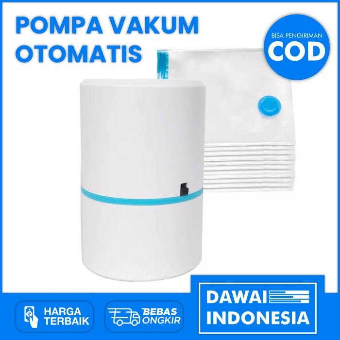 Mesin Alat Pompa Plastik Vakum Baju Otomatis Colokan Listrik Portabel