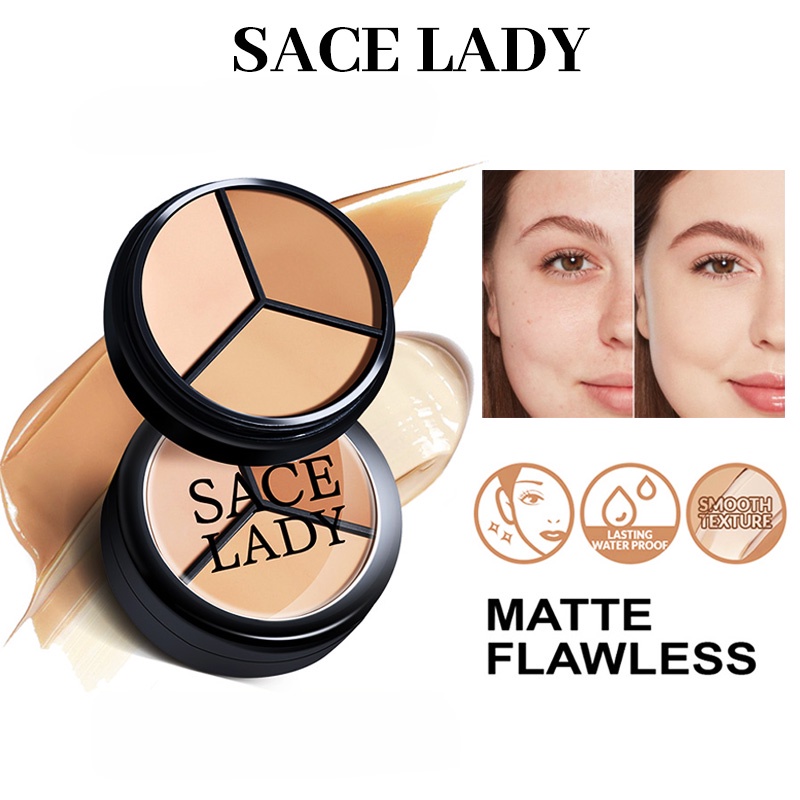 SACE LADY Concealer Palette Waterproof Full Cover Long Lasting Natural Smooth Face Cream Makeup