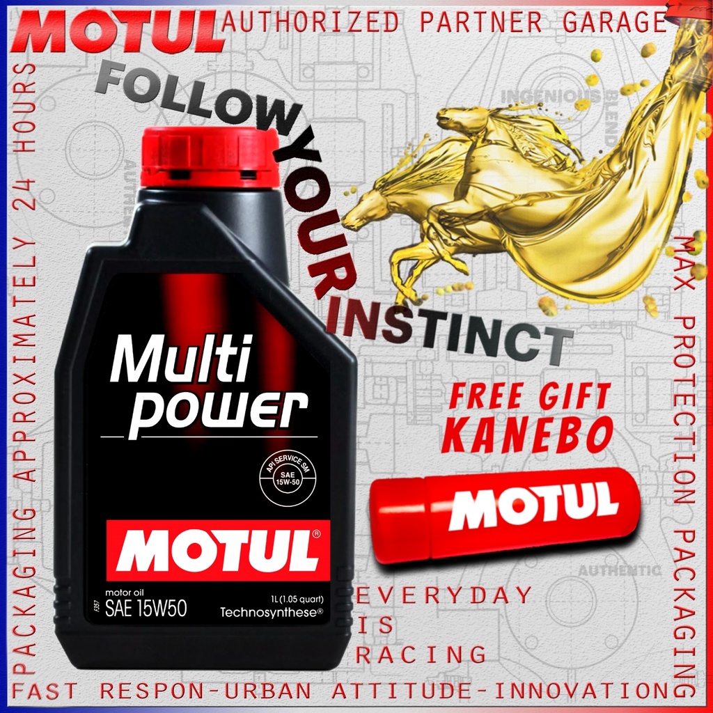 MOTUL MULTIPOWER 15W50 SM 1L 100% ORIGINAL