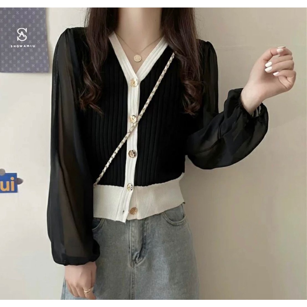 [TOYOU SHOP M58] CARDIGAN RAJUT | OUTER KOREA | KARDIGAN LENGAN PANJANG