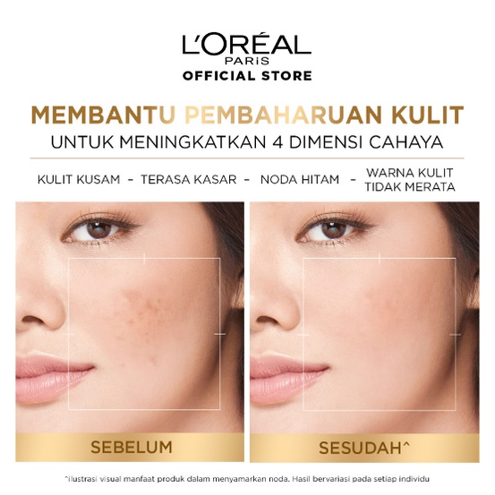 L'Oreal Paris Glycolic Bright Glowing Day Cream | Night Cream - 15ml - 50ml | Skincare Krim Glyco Loreal