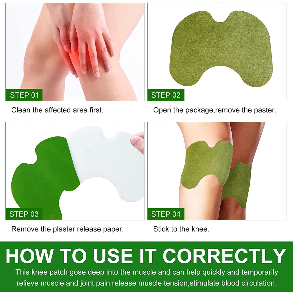 ( Isi 12pcs ) Sumifun Knee Plaster Patch Koyo Lutut Herbal Alat Terapi Pereda Nyeri Lutut Dengkul Nyeri Sendi