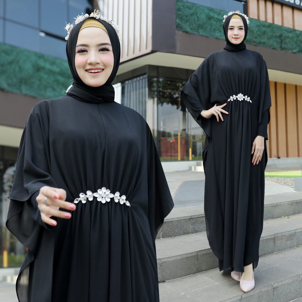 Kaftan Tiara | Baju Muslim Wanita | Kaftan Wanita Premium | Baju Lebaran Wanita | Kaftan Remaja Keki