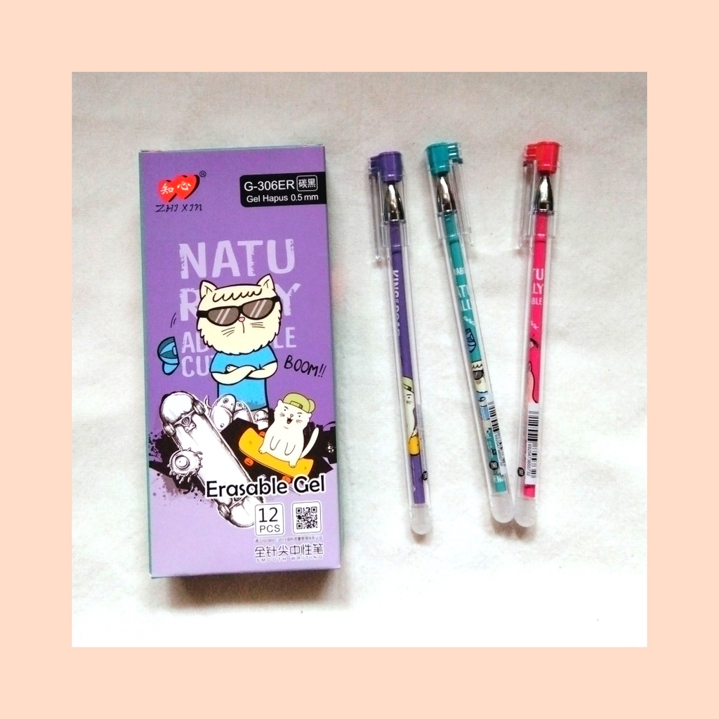 

Pulpen Gel Erasable (Bisa Dihapus) Lovein Gel Pen G-306ER 0.5 Black / 1 Pcs