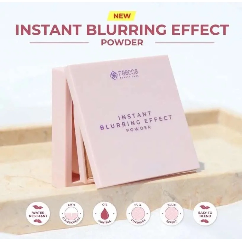 ⭐BAGUS⭐ RAECCA Instant Blurring Effect Powder | Compact Powder | Bedak Padat