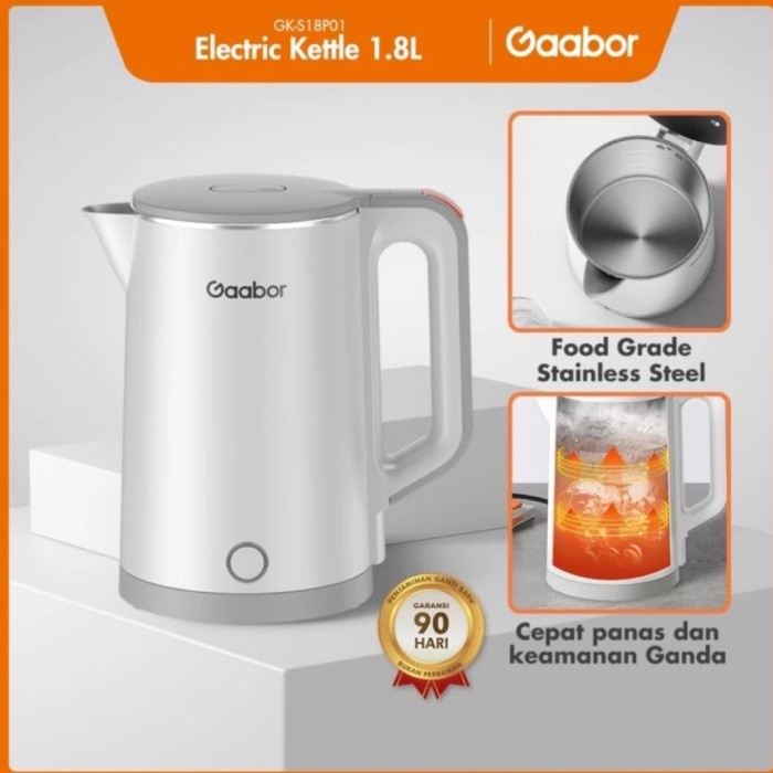SALE Pemanas Air Teko Listrik Gaabor 1.8 L Low Watt