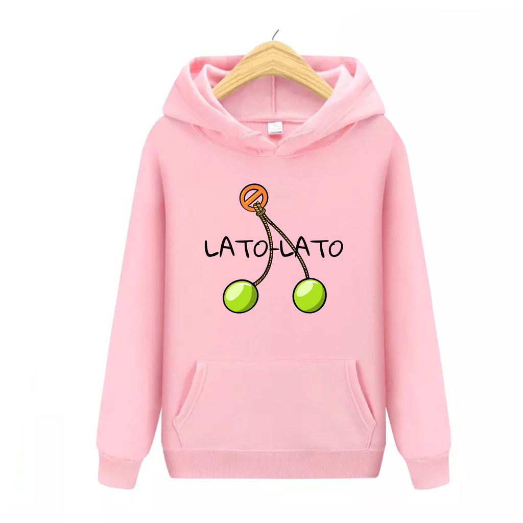 FenishaStore LATO LATO Tek Tek Sweater Hoodie Atasan Anak-anak Kekinian Usia 4-13+Tahun Bisa Bayar Ditempat COD