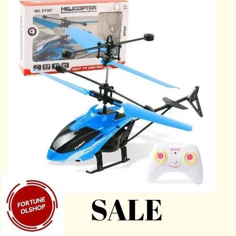 [spin1] [FO] Helikopter Helicopter Remote Remot Anti Banting Control Mainan Jarak Jauh Tahan Mainan 