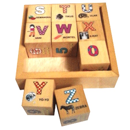 Balok 9 Angka Huruf dan Gambar