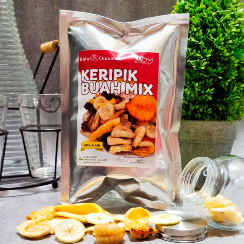 Paket Mix Dapat 2 pcs - Keripik Buah Mix 1 pc dan Keripik Sayuran Mix 1 pc - Isi 50 gr per pack