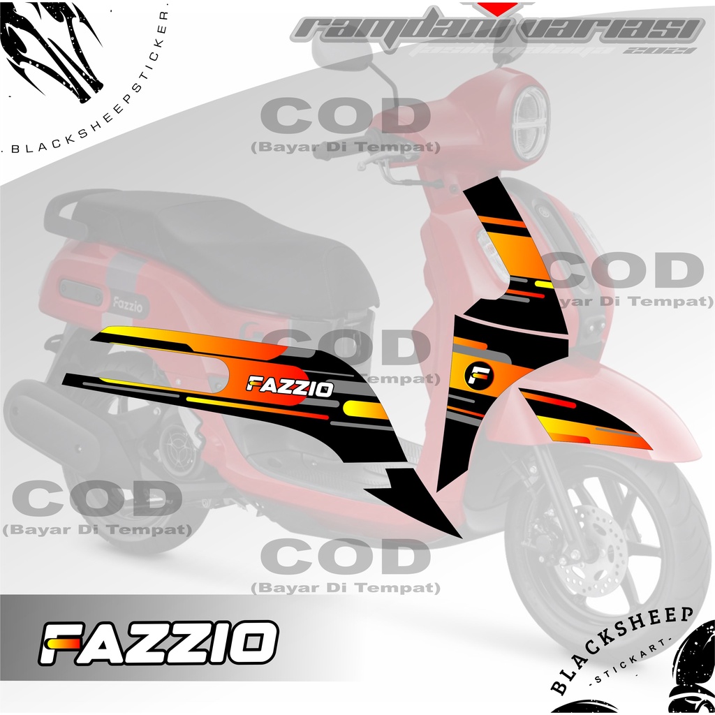 STIKER FAZZIO - STRIPPING VARIASI FAZZIO - STIKER MOTOR FAZZIO