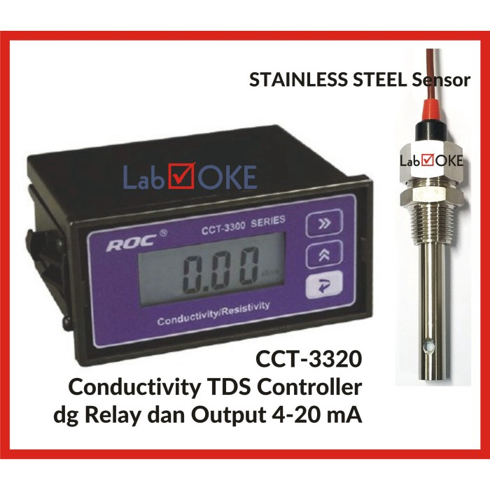 Conductivity TDS Monitor Controller Transmitter CCT-3320 CREATEC ROC