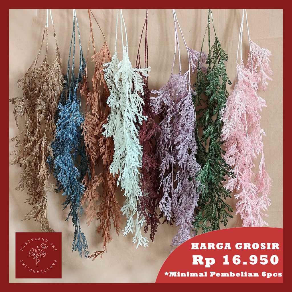 Artificial Antlers Leaf Garland Daun Plastik Imitasi Hias Dekorasi Rumah Pesta