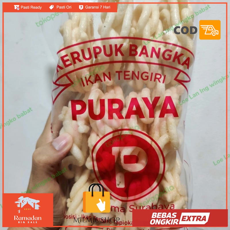 

Kerupuk Bangka Purnama Ikan Tengiri