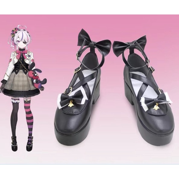 New Anime Hololive Vtuber Maria Marionette Cosplay Shoes Boots Halloween Aksesori Dibuat Sesuai Pesanan