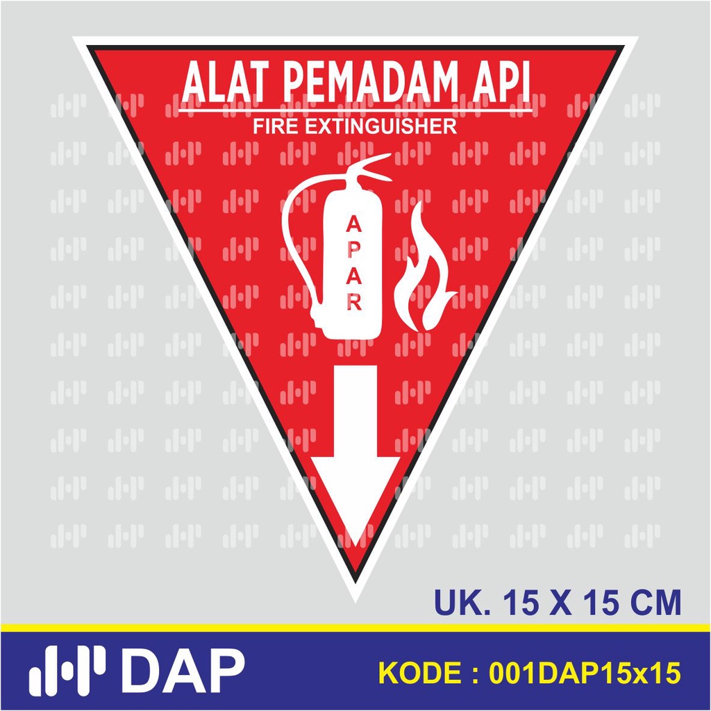 

001 - STICKER APAR - VINNYL - TERBAIK