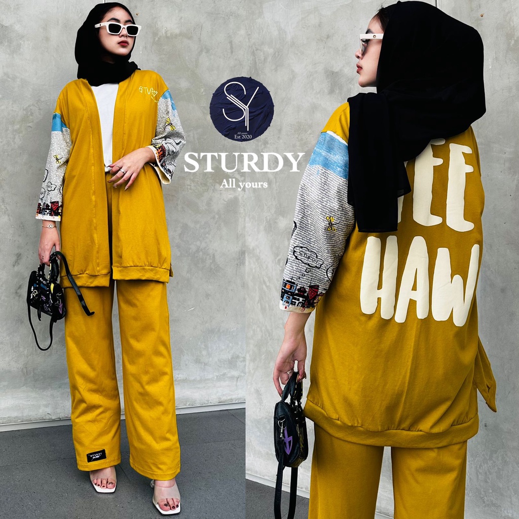 Setelan cardigan sturdy 2 in 1 City and Mickey NEW