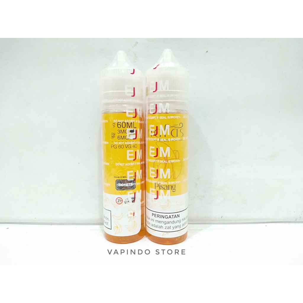 EJM NAFAS PISANG 60ML 3MG BANANA BY EJM X TICKETS BREW