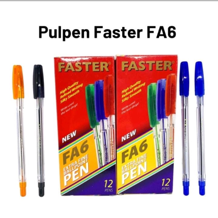 

PEN FASTER FA 6 EXTRA FINE 0,7 MM HARGA 1 KOTAK ISI 12 PCS