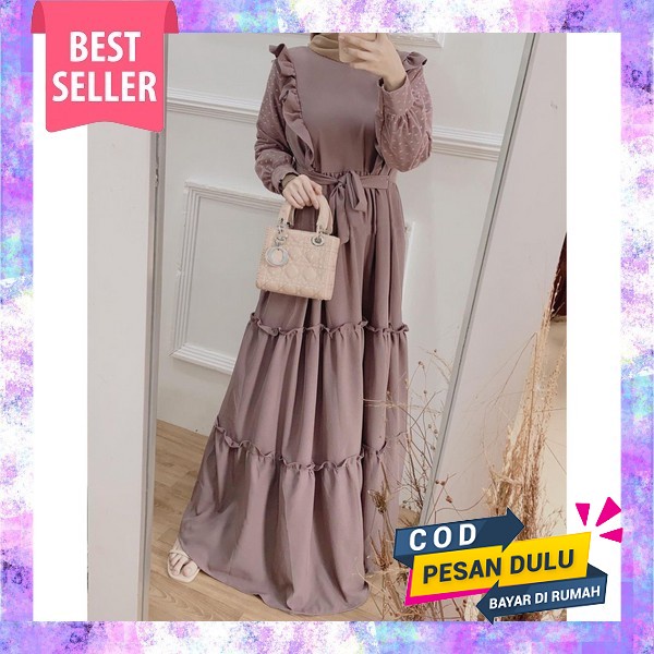 Baju Gamis Terbaru 2023 / Gamis Ethica Ayumi 291 / Ayumi 291 / Gamis Simple Elegan / Gamis Modern / 