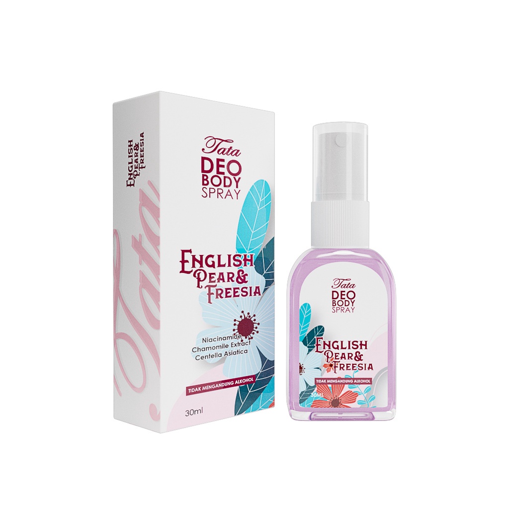 READY Tata Deo Body Spray English Pear &amp; Freesia 30ml ( TDEP ) | ORIGINAL | DEO SPRAY