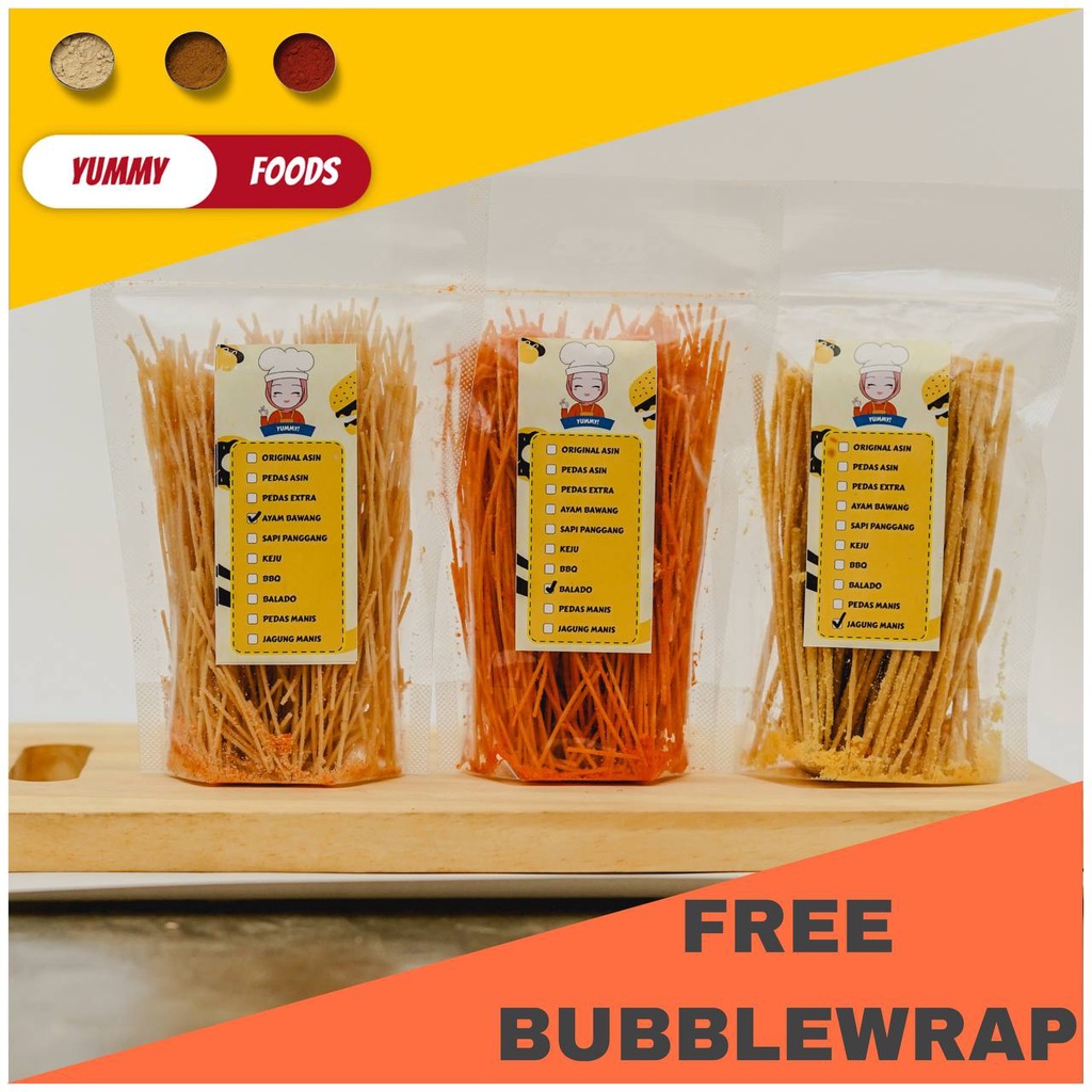 

MIE LIDI KEMASAN 100gram MIE LIDI JADUL MI LIDI PEDAS BANYAK RASA MI LIDI YUMMY FOOD