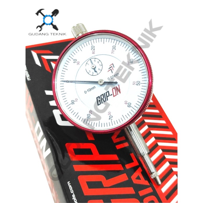 Dial Indikator Jarum 58-201 GRIP ON / Dial Indicator Gauge Alat Ukur Dial Presisi 58 201 GRIP ON