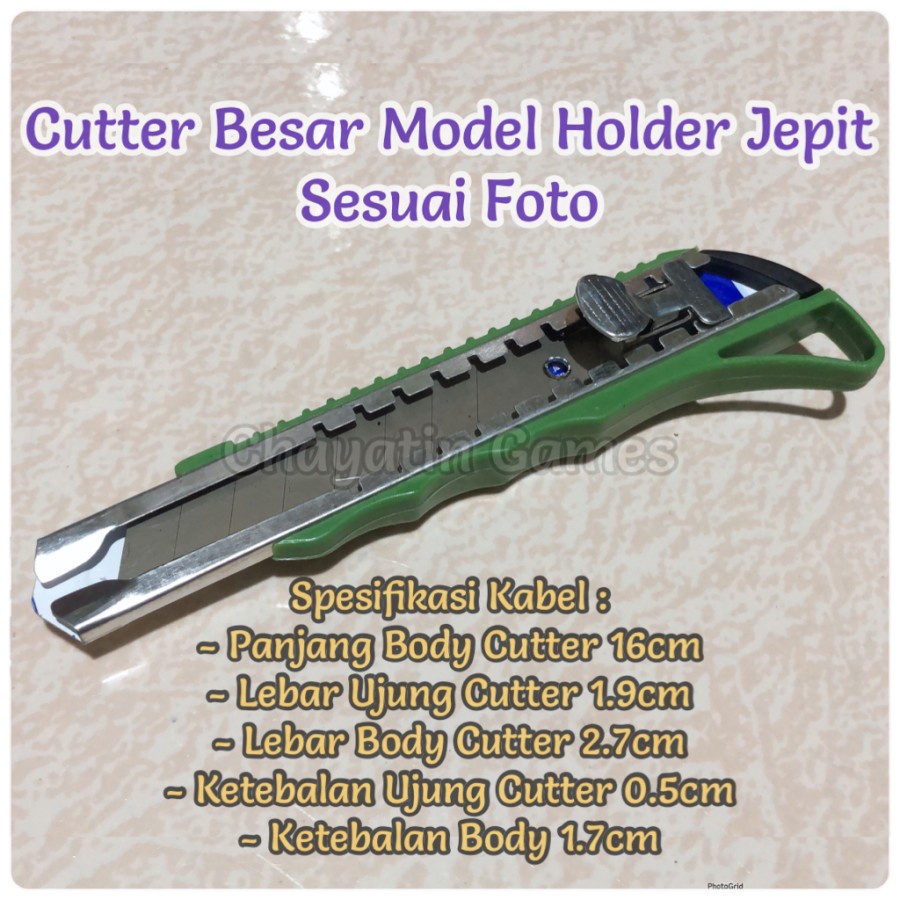 

Cutter Besar Model Penahan Jepit