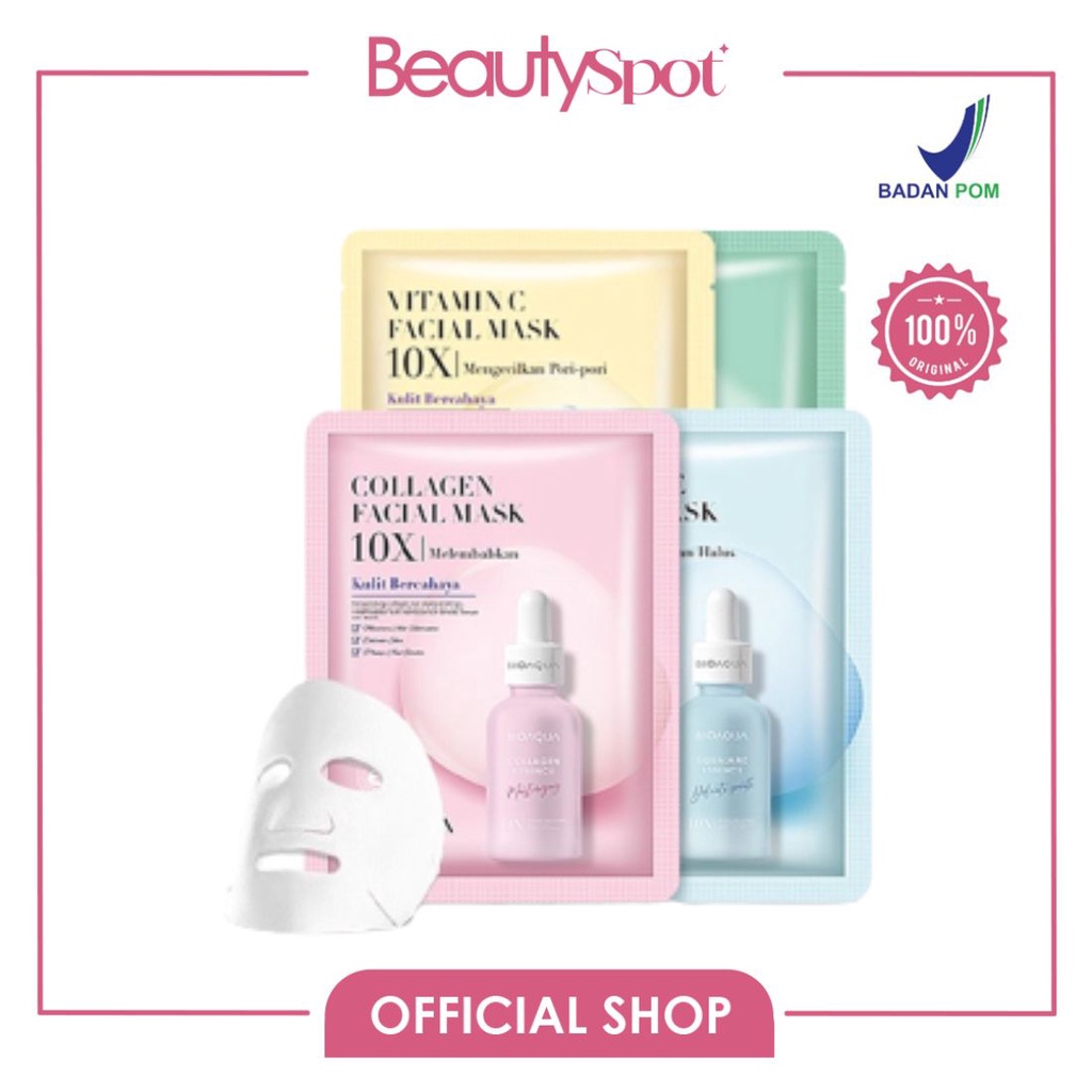BIOAQUA Sheet Mask 10X The Effect/VIT C/CENTELLA/COLLAGEN/SQUALANE