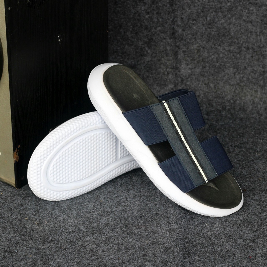 Sandal Slide Casual Pria Original Sendal Slop Keren Kasual Ringan Enoz Laporta