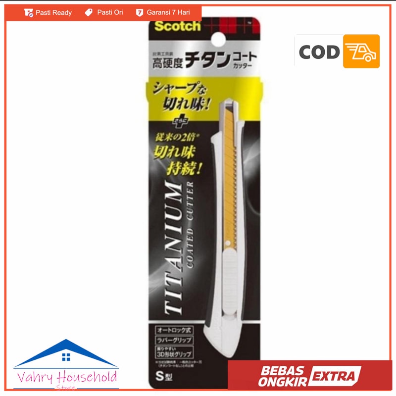 

Cutter Emas Scotch 3M Titanium Coated Cutter Blade Besar Kecil Refill - SIZE S