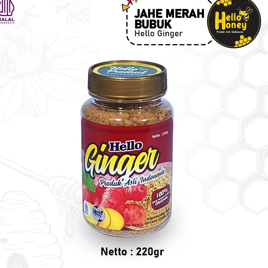 

Star 6.6 Hello Ginger - Jahe Merah Bubuk Asli 220 Gram - Red Ginger Powder