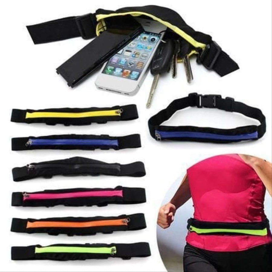 Tas Pinggang Olahraga Weist Bag Jogging Pocket Running Belt