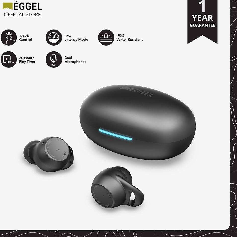 ❁ Eggel EnergyBuds 2 Mini TWS Sports Bluetooth Earphone with Low Latency Mode ○