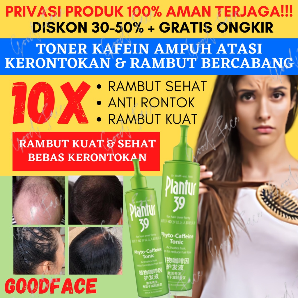 TONER RAMBUT RONTOK PLANTUR 39 PHYTO CAFFEINE TONIC 200ML ORIGINAL