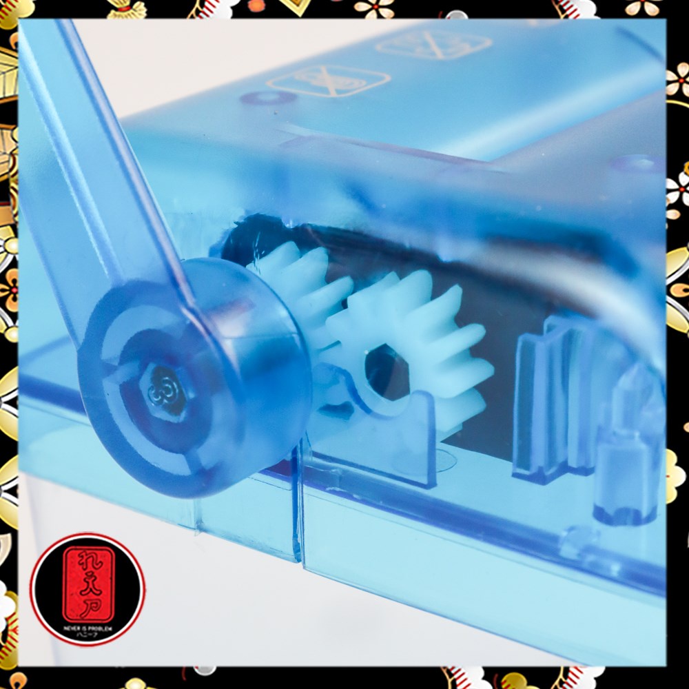 Penghancur Kertas Manual CD Card Paper Shredder 4.5L - WST-123 - Blue