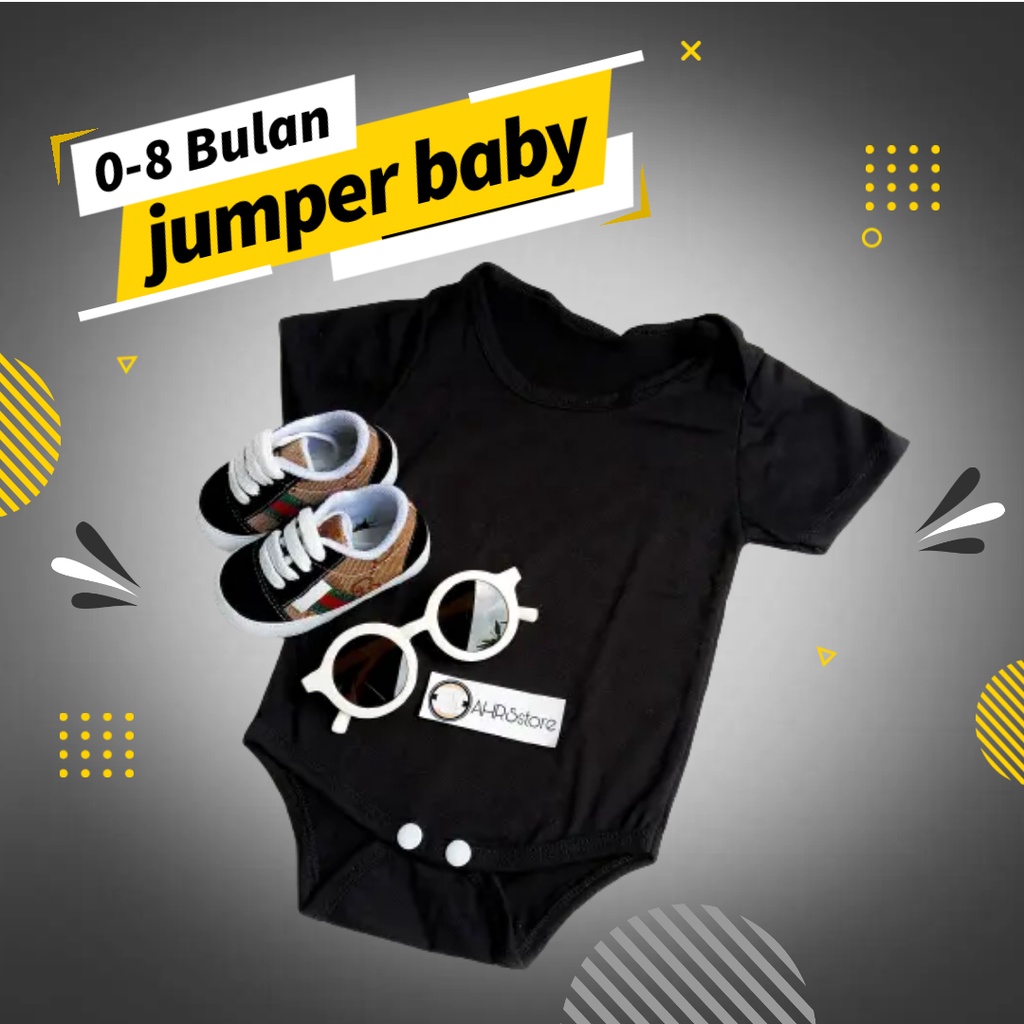 Jumper Baju Bayi Katun polos Bodysuits Natural cotton jumpsuit baby newborn