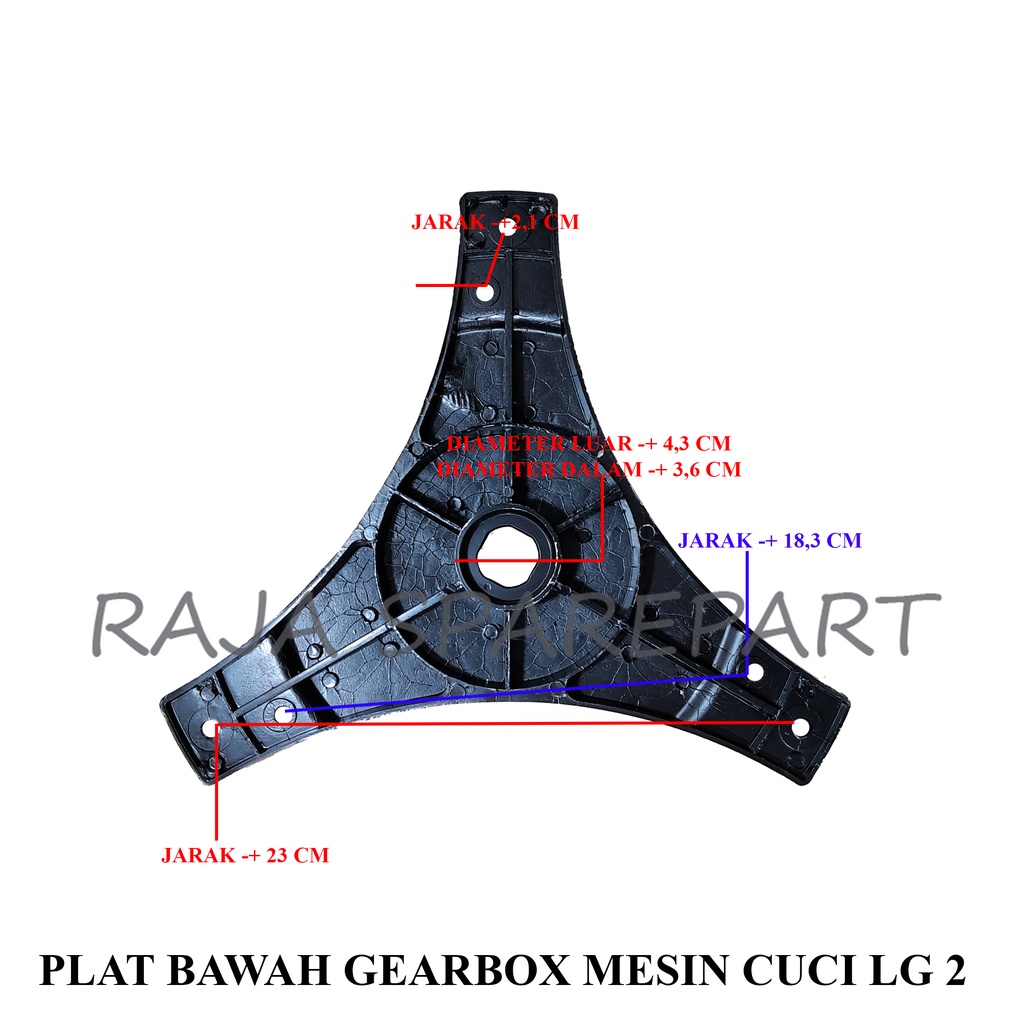 PLAT BAWAH GEARBOX MESIN CUCI LG 2