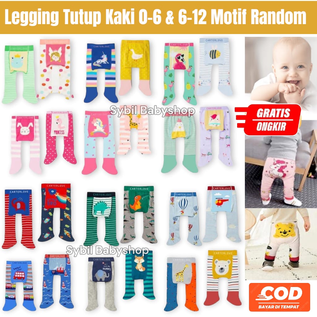 Legging Bayi 4in1 Carterlove / Legging Bayi isi 4 pcs Import