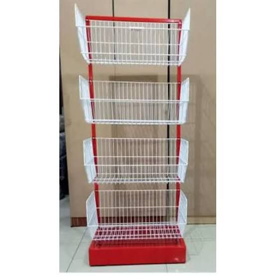 Rak Mega Master 4 Susun /Rak Jajan /Rak Minimarket /Rak Chiki