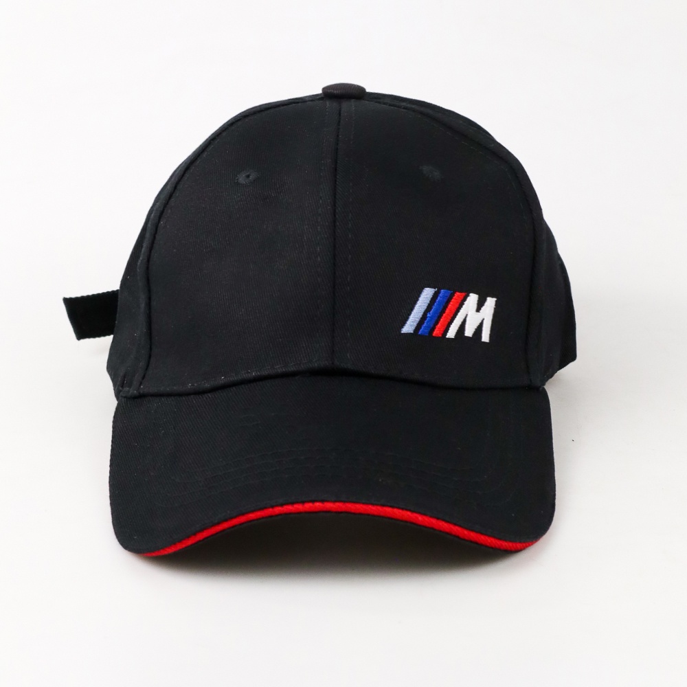 Topi Baseball Embroidered Letters BMW M Series Logo - BQ329 - Black