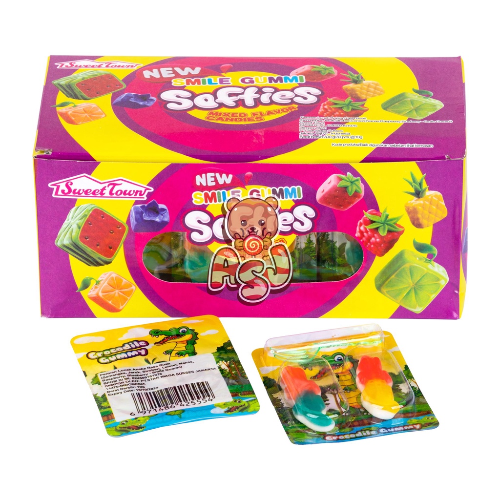 SOFTIES PERMEN LUNAK BUAYA ISI 30 X 10GR