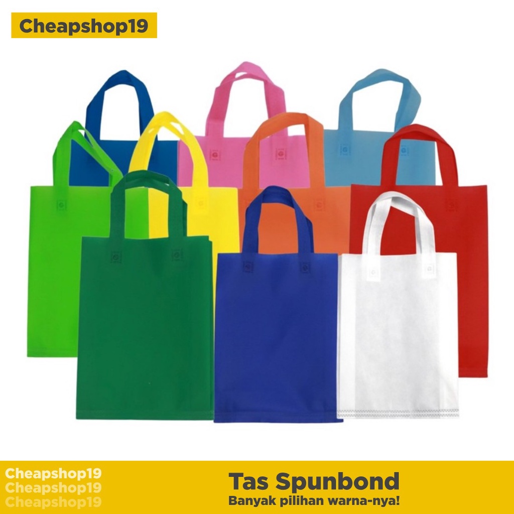 

Tas Spunbond SEDANG Lipat Samping 30x40 / Godie Bag / Promosi Bazzar