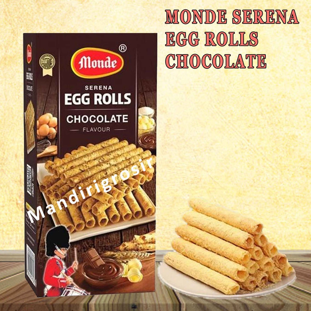 Kukis Egg Rolls Cokelat* Monde Serena* Original Flavour* 168g